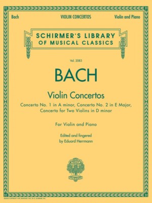 Bach Violin Concertos Sheet Music Book Johann Sebastian Bach 050486769