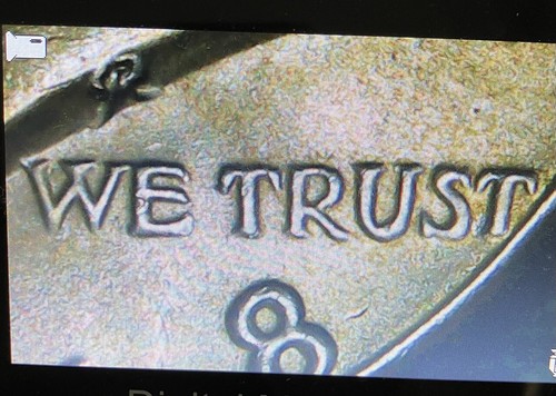 1968 D Kennedy Half Dollar Error Clipped Planchet - Picture 3 of 5