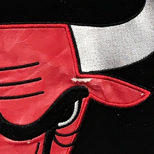 Chaqueta Reversible Chicago Bulls Diseño JH Lana Estadio Saltador Cuero Logotipo XL - Imagen 10 de 10