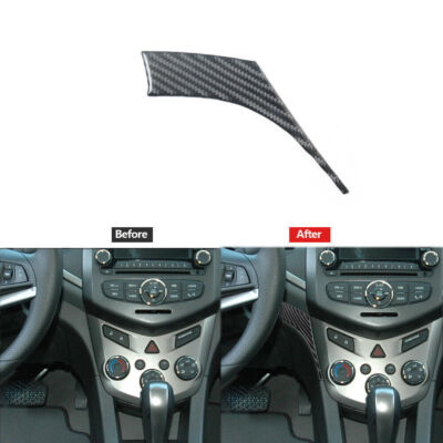 For Chevrolet Sonic 2012-2016 Carbon Fiber Left Side of Climate Control Cover 1*
