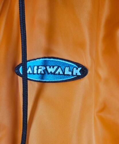 Airwalk Forever 21 Orange Bomber Jacket with Patches Size Medium NWOT - Picture 3 of 10