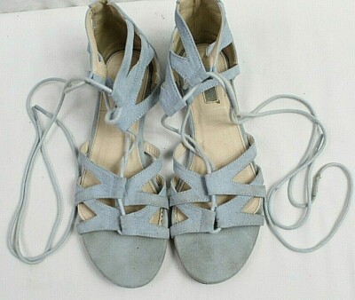 FOREVER 21 WOMENS FLAT STRAPPY OPEN TOE SANDALS SIZE MEDIUM