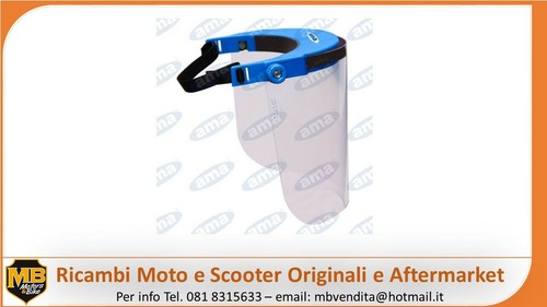 AMA 8840MED Visiera protezione policarbonato trasparente regolabile Made in Ital - Imagen 2 de 9