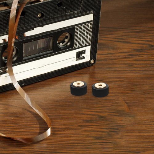 2 Pezzi Cassette Macchina Riparazione Pinch Rullo Puleggia Cuscinetto Ruota per Registratore - Foto 9 di 12