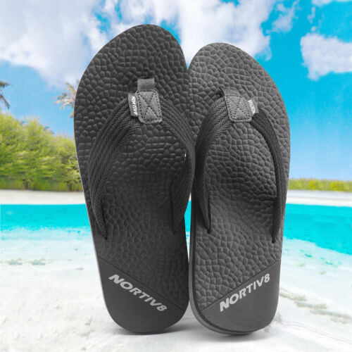 Men's Thongs Flip Flops Beach Sandals Lightweight EVA Sole Comfort Thongs - Picture 7 of 33