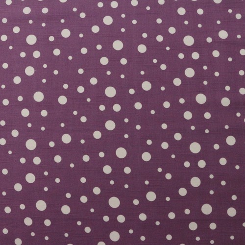 DURALEE DOTSON GRAPE PURPLE WHITE POLKA DOT COTTON MULTIUSE FABRIC BY YARD 54"W - Picture 6 of 6