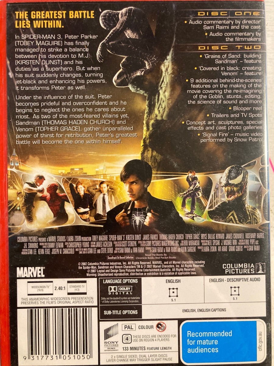 Spider-Man 3 (DVD, 2007) for sale online | eBay