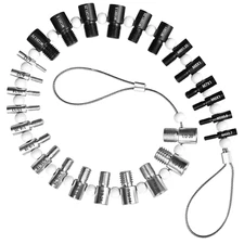 Nut and Bolt Thread Checker 26 Male/Female Thread Gauges (14 Sae/Inch & 12 Metri