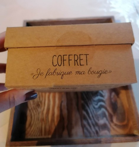 COFFRET "Je fabrique ma bougie" à la cire de soja Lot de 2 bougies DIY - Imagen 4 de 5