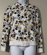 Disney Mickey Mouse Women's Zip Up Hoodie Jacket Sweater Size Small 3-5 