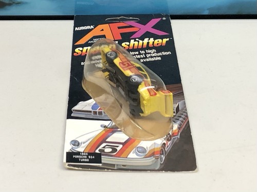 AFX Aurora PORSCHE 934 Yellow and Orange #51 Speed Shifter, Brand New - Picture 6 of 12