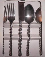 Carousel Hampton Silversmiths Flatware 20 Piece Stainless 18/0 Have 2 Sets Carousel Hampton Silversmiths Flatware 20 Piece Stainless 18/0 Have 2 Sets