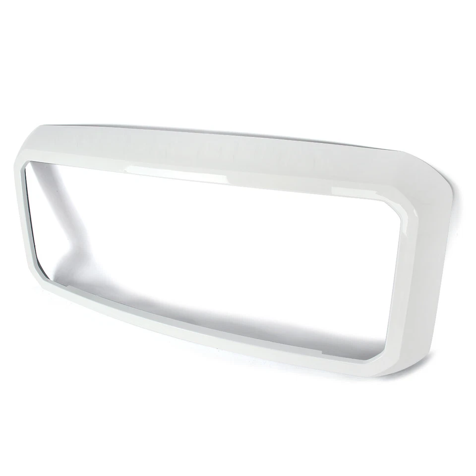 For Ford F250 F350 Super Duty 2011-16 Oxford White Grille Shell Frame Surround Foto 4 de 4