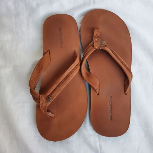 206 Collective Alki Damen-Riemensandalen Leder 8 Flip-Flops - Bild 5 von 21