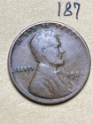1924-D LINCOLN WHEAT CENT, Low Mintage DATE, #187