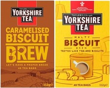 Yorkshire Tea Variety Pack x40 Tea Bags, Flavours Inc. Malty Biscuit Brew and C