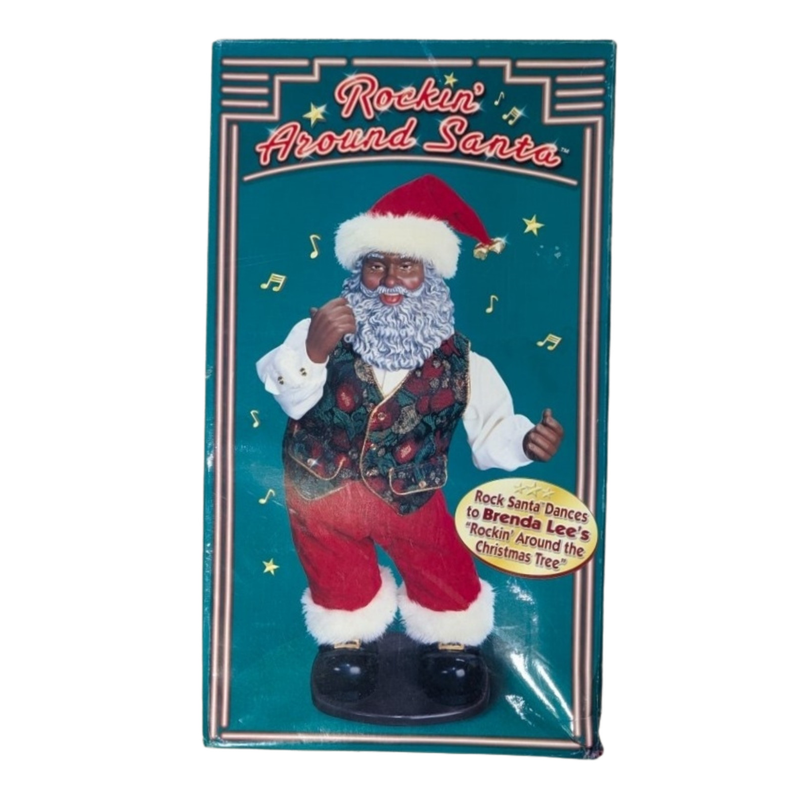 1999 Rockin Around Santa Edition 3 Black Animated Dancing Brenda Lee Christmas