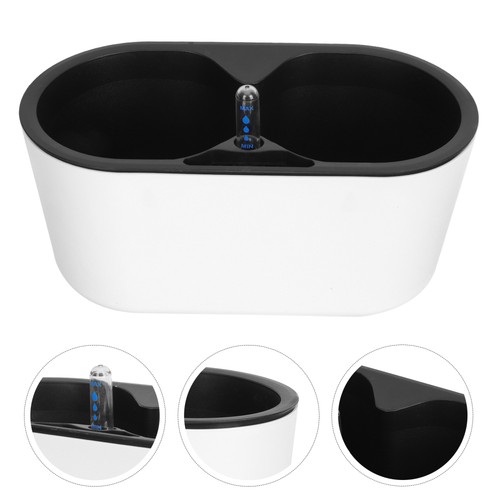 Fioriera in plastica autoirrigante con misuratore di livello acqua per balcone interno  - Foto 9 di 12