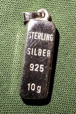 Anhänger 925er Sterlingsilber Barren Silberb...