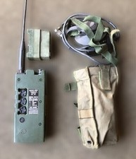 Clansman PRC-349 Radio, Battery, Throat Mic, Whip and Carry Case