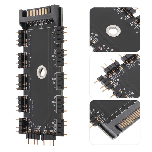1 Set of ARGB Hub Multi-use RGB Fan Hub PC Fan Hub Controller RGB Accessory - 第 10/12 張圖片