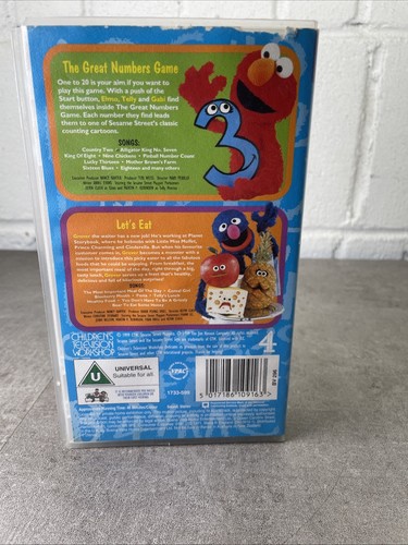 Sesame Street - The Great Numbers Game / Let's Eat (VHS/S, 1999) - Picture 3 of 5