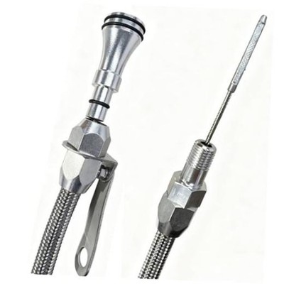 1/4'' NPT Universal Flexible Engine Oil Dipstick (20'') Pan Entry Stainless