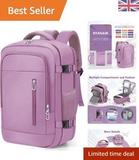 Lightweight 24L Daypack for Air Travel with TSA Approval - Casual Purple Design