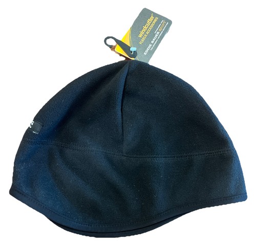 Eddie Bauer Windcutter Fleece Beanie Mütze Kopfbedeckung schwarz One Size NEU