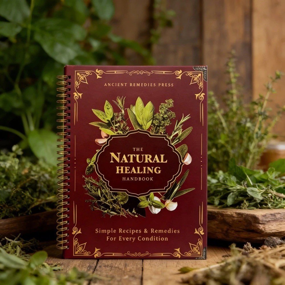 The Natural Healing Handbook Spiral Herbal Remedies Wellness Recipes Guide Gift