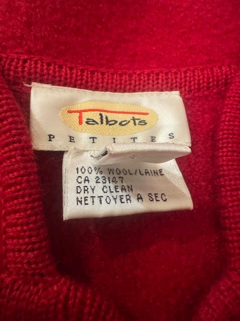Talbots Red Wool Jacket - image 3
