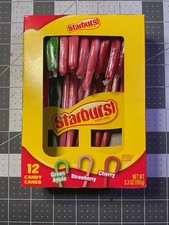 STARBURST Candy Canes 3 FRUIT FLAVORS Exp:07/08/28