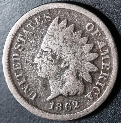 1862 INDIAN HEAD CENT - GOOD