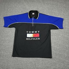 Vintage Tommy Hilfiger Polo Men  s Large Mesh Lightweight Colorblock Made USA 90s