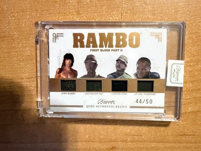 2025 Super Break Keepsake - John Rambo - #134 First Blood Quad Relic #d 44/50