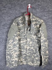 US Army Combat Uniform Jacket Mens XS Regular ACU Camo Ripstop Military