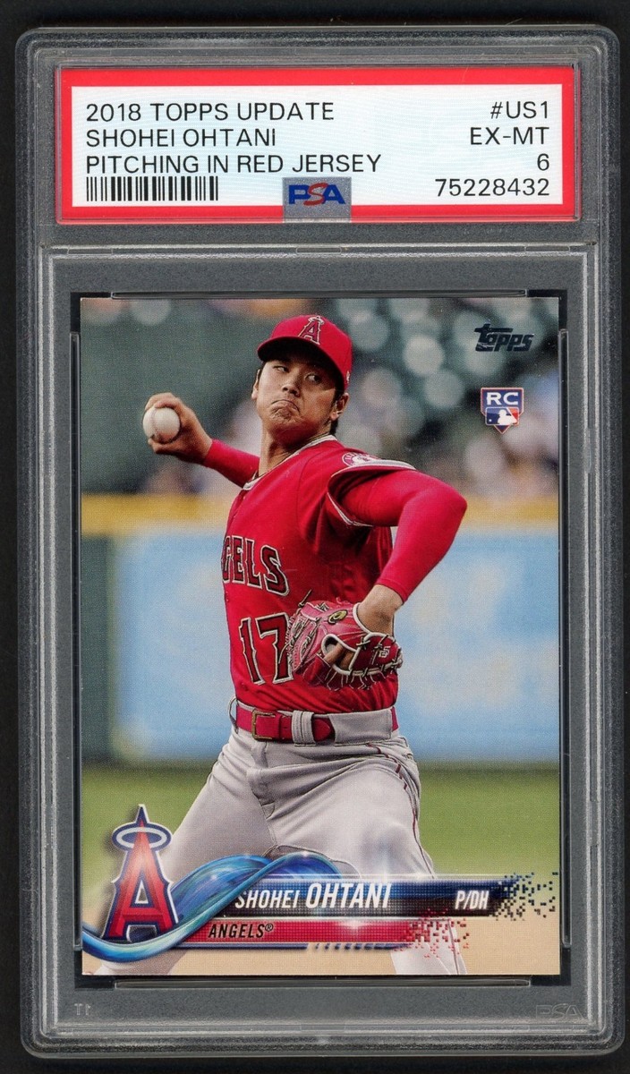 2018 Topps Update Series - Shohei Ohtani #US1 Pitching, Red Jersey