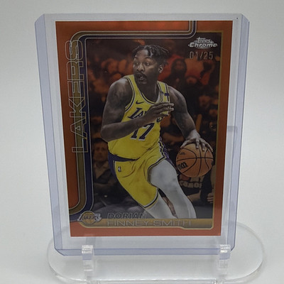 2025 Topps Chrome Dorian Finney-Smith Los Angeles Lakers #192 Orange 01/25 