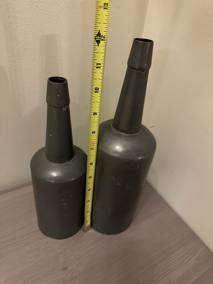 Best Lock Handle Set 2 Restoration Hardware Metal - Bottle Shaped - Vases Silver Tone | eBay