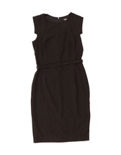 OASIS Womens Bodycon Dress UK 14 Medium  Black Polyester JG01