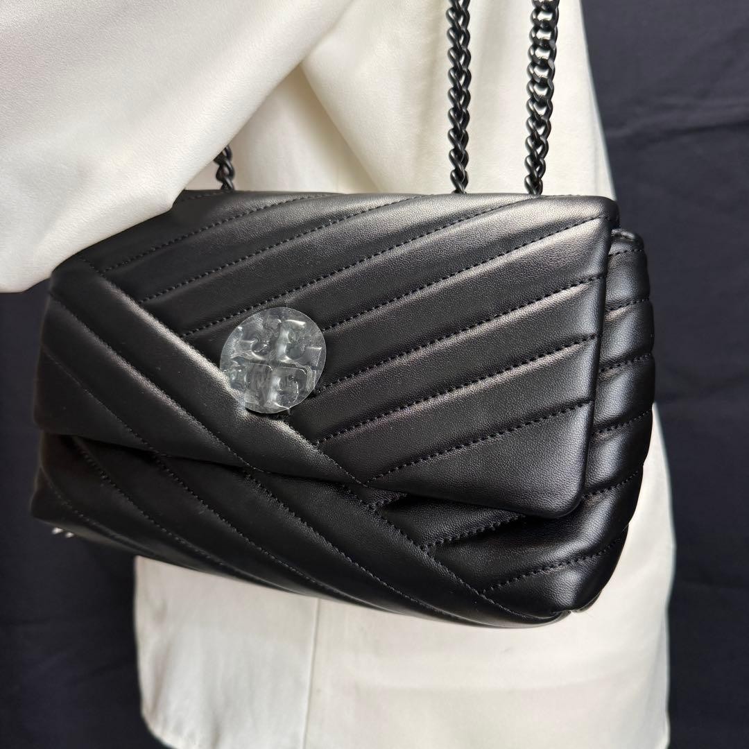 Tory Burch Kira Chevron Small Convertible Shoulder Bag Women's Used Authentic thumbnail 8