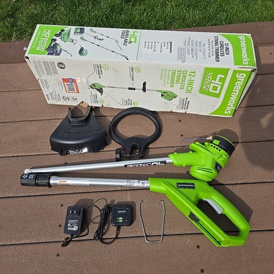 #ad Greenworks STF309 40V Cordless String Trimmer 12” NO BATTERY $99.99