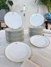 15 Assiettes à Dessert Porcelaine Vieux Paris - Limoges Jean Pouyat Monogrammes