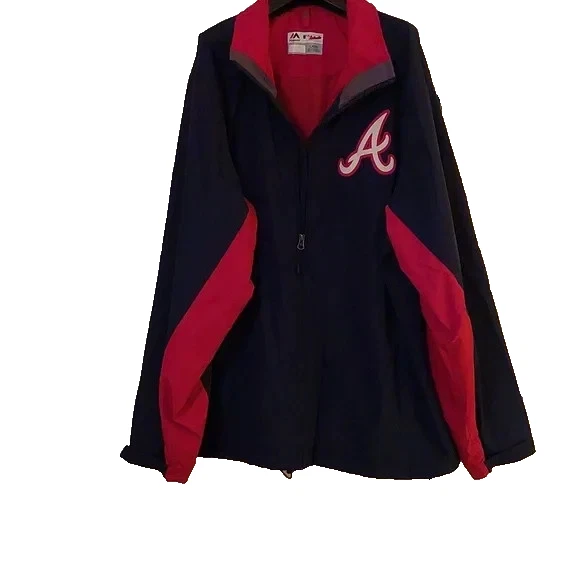 Majestic Braves フルジップジャケット XXL Vintage NWOT Atlanta