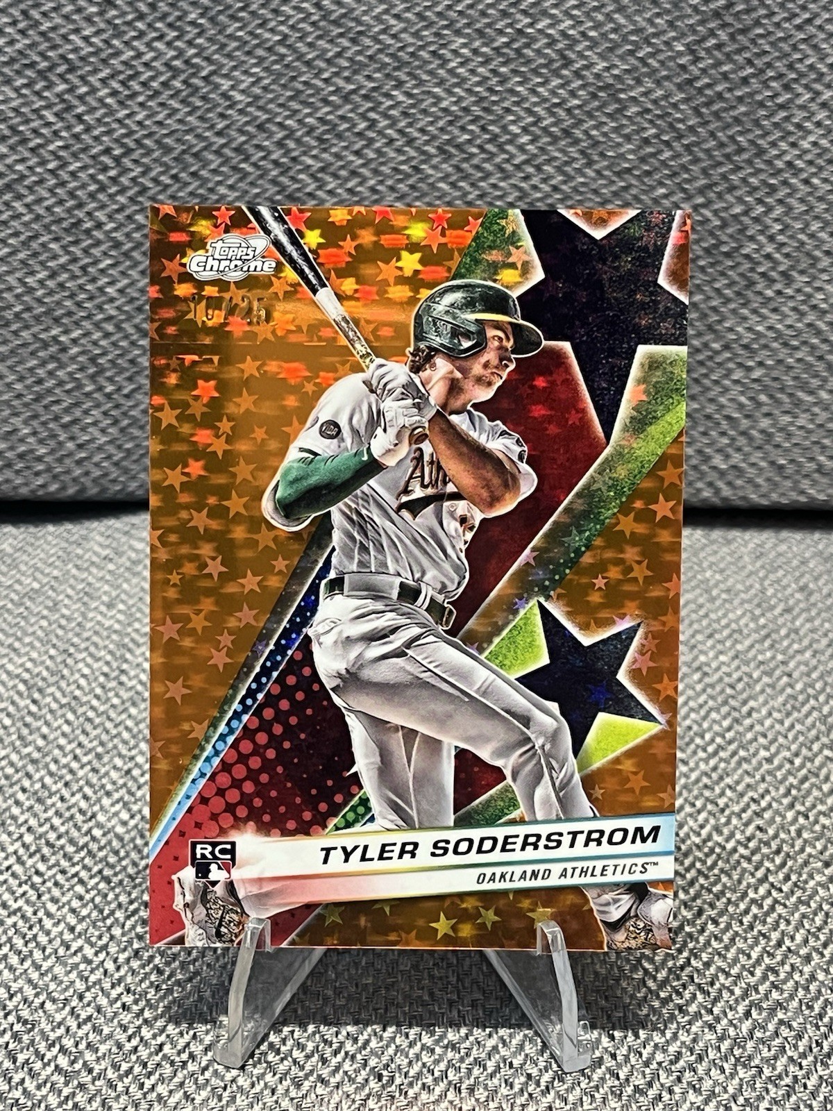 2024 Topps Chrome Cosmic Tyler Soderstrom Orange Starfractor #/25 #SF-13