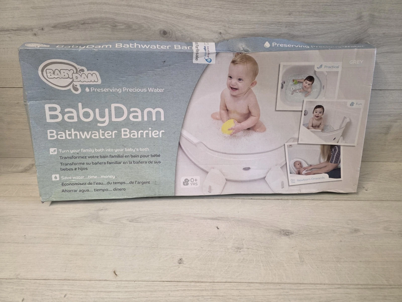 BabyDam Bathwater Barrier New Unused Bath Water Saving Safety