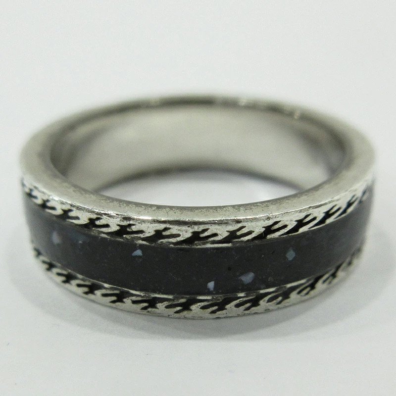 GUCCI Enamel Interlocking G Silver Ring 645573/J8… - image 4