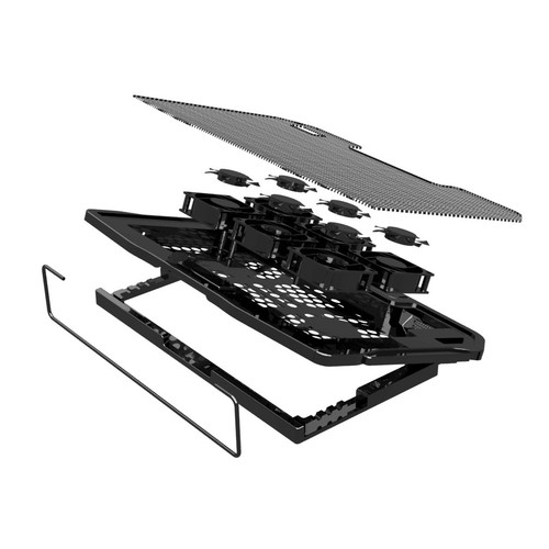 Laptop Cooling Pad with 6 Quiet Fans Cooler Stand Dual USB Ports for 15" Laptop - 第 8/9 張圖片