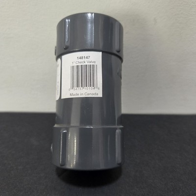 H2O PRO 1'' PVC In-Line Check Valve Threaded FPT 148147