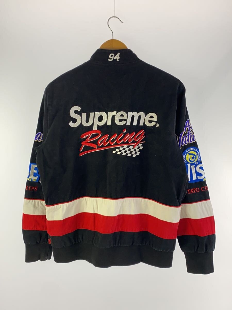 Supreme 13AW/Wise Racing Jacket/Jacket/M/Cotton/BLK/Print Supreme 13AW/Wise Racing Jacket/Jacket/M/Cotton/BLK/Print